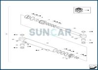 XKCC-01429 XKCC01429 Undercarriage Cylinder Seal Repair Kit for CNH CX18C