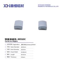 Magnéte en ferrite de strontium en céramique moulée par compression humide à haute densité et isotropie W010C