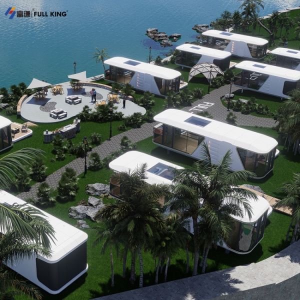 Smart Home Integrated Space Capsule House with Customizable Layout and Thermal Insulation