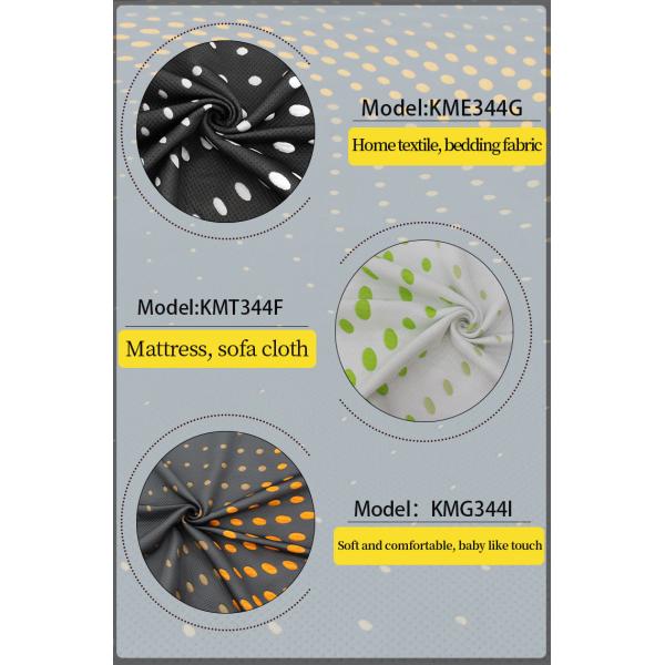 Vortex spinning technology home textile fabric yarn dyed jacquard knitted mattress fabric