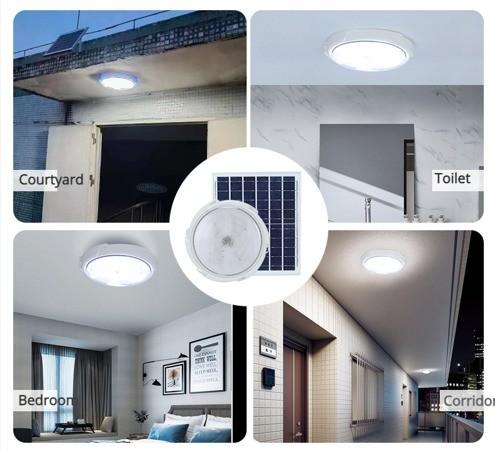 Opções personalizáveis Luz solar LED Batten teto para túneis Ponte de pé área de churrasco