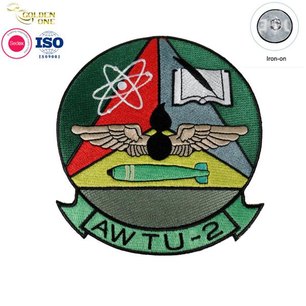 Hot Sale Promotional Gift Patch Silicone PVC Rubber Rainbow Patch Heat Transfer Embroidered Patches for clothes