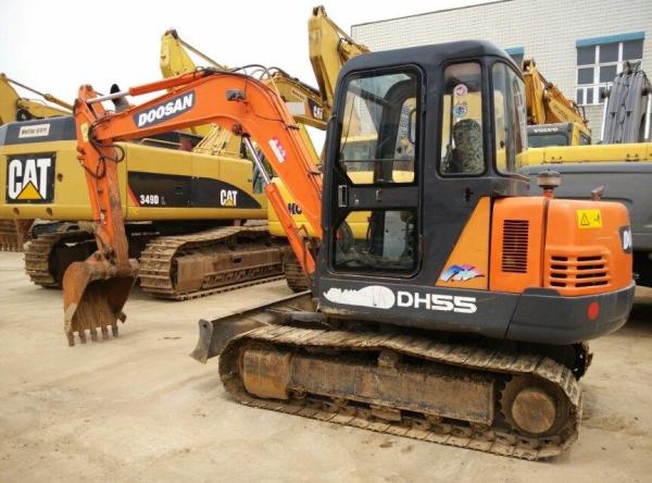 Doosan used dh55 crawler excavator for sale