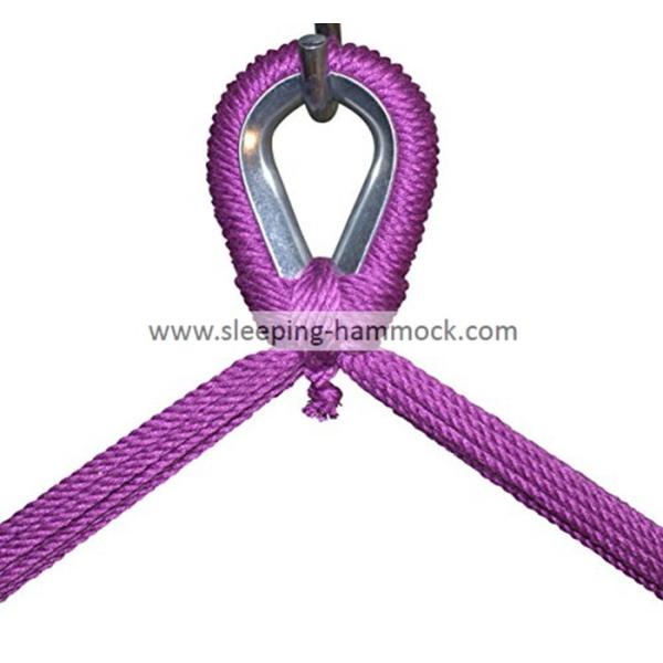 Kids / Adults Indoor Outdoor Two Person Caribbean Hammock Chair 275 Pounds Capacity Purple