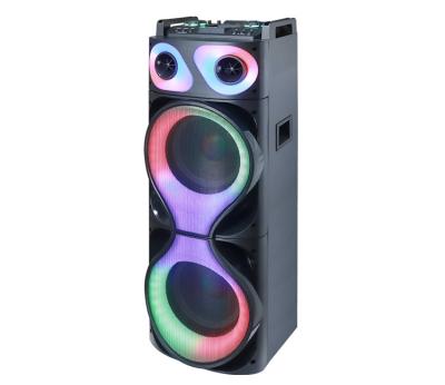 Plastic Wood Bluetooth Party Box Speaker 10 Inch Heavy Bass Wireless Rechargeable