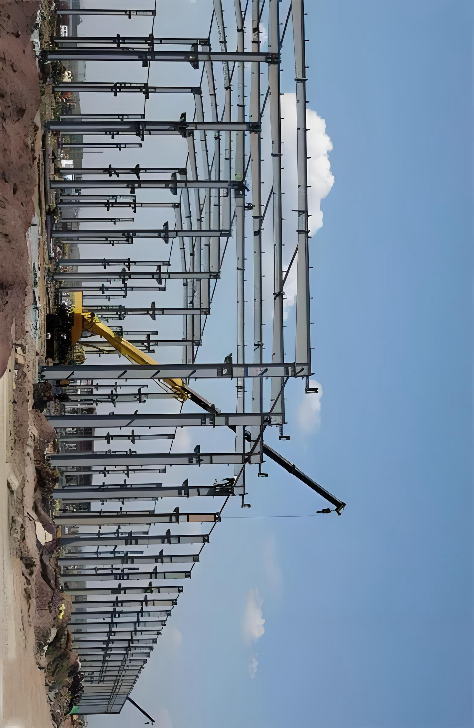 Quick Construct Metal Workshop Building Steel Structure Prefab Workshop Garage For Light