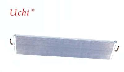 Économie d'énergie échangeur de chaleur à plaque arrière en aluminium à micro-canaux à nageoires