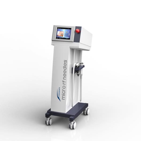 Vertical 2 Handles Microneedling RF Machine For Skin Tightening Anti Aging Scar Removal