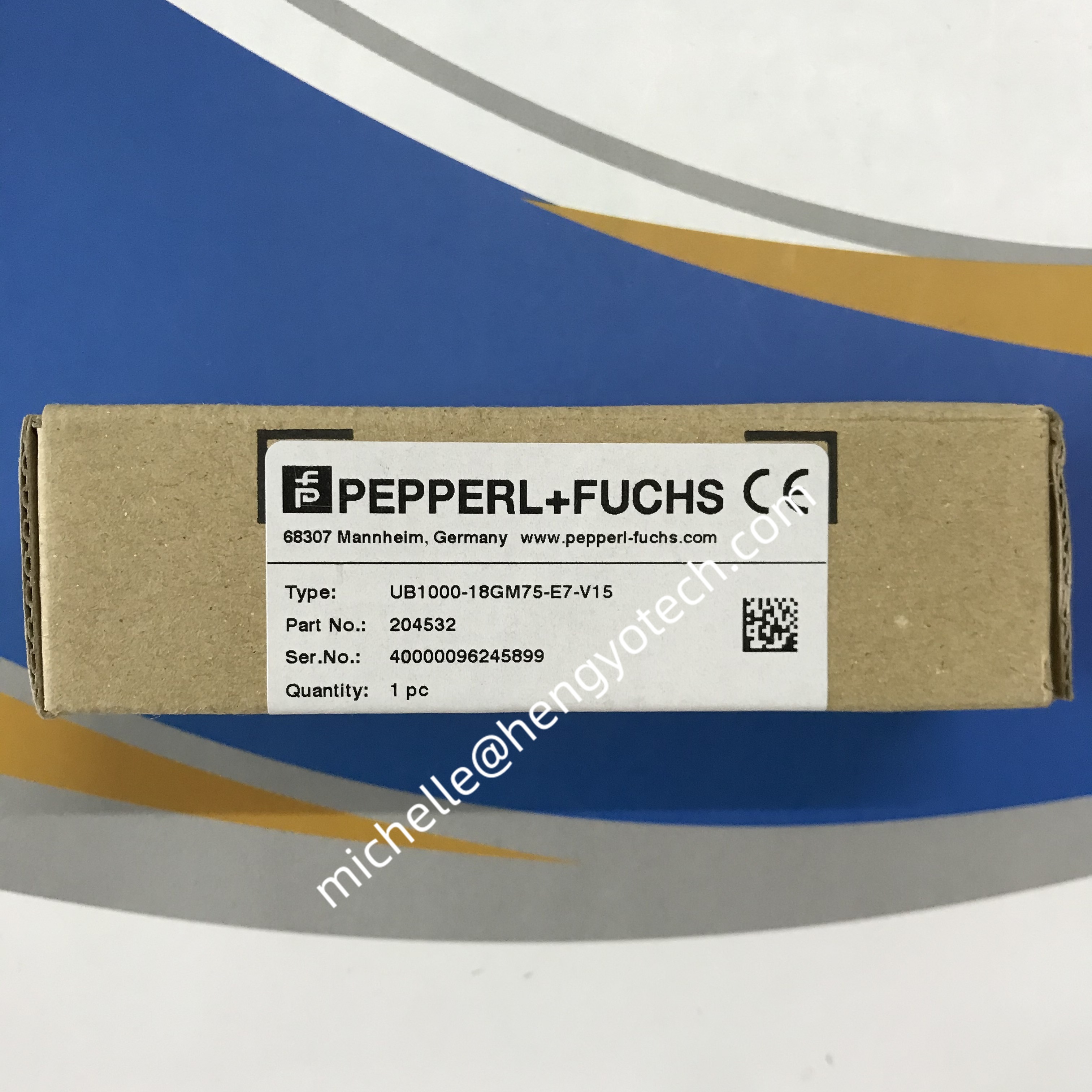 PEPPERL+FUCHS Stainless Steel Ultrasonic Sensor for Industrial Automation with One Year Warranty