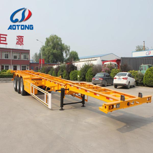 Semi-Trailer 3 Axles 40FT Flatbed/Skeleton Cargo Truck Trailers Container Chassis Trailer