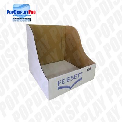 Prateleira de exposição de travamento do cartão da bancada do olho simples pronta com a cor 4 impressa