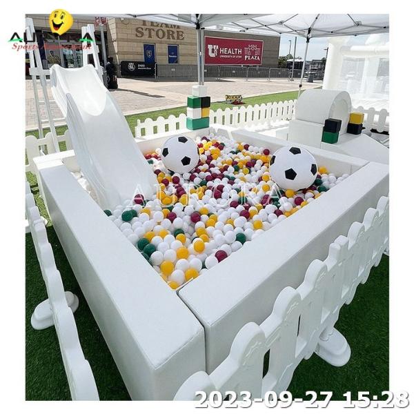 OEM Commerical Ball Pit Inflatable Soft Play Equipment With Slide For Party Rental
