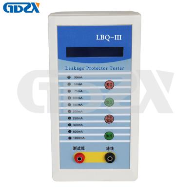 LBQ-III Portable Handheld Three Phase Leakage Protector Tester / RCD Tester