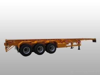 Flat Bed Skeleton Chassis Truck Container Cargo Transport Semi-Trailers with Fuwa/BPW Axle