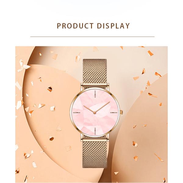 SS316L Women'S Quartz Stainless Steel Watch 3atm Water Resistant