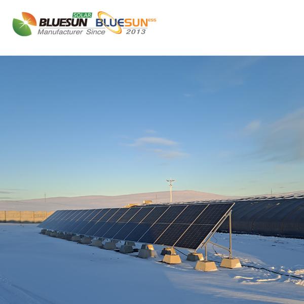Bluesun Hot Sale Solar Panel Topcon N-type Bifacial Panel Solar 500w 580w 590w 600 610w Solar Power Panel Fitting for Home