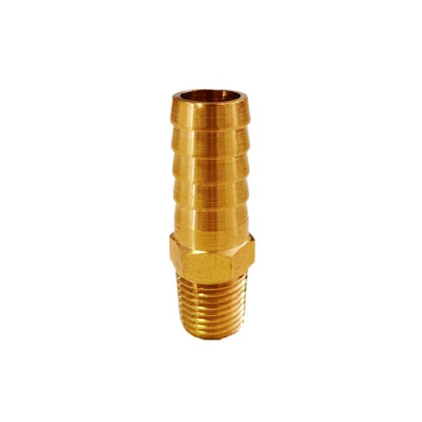 Male 1/2 Inch NPT X 1/2 Brass Tube Fitting Brass Hose Barb