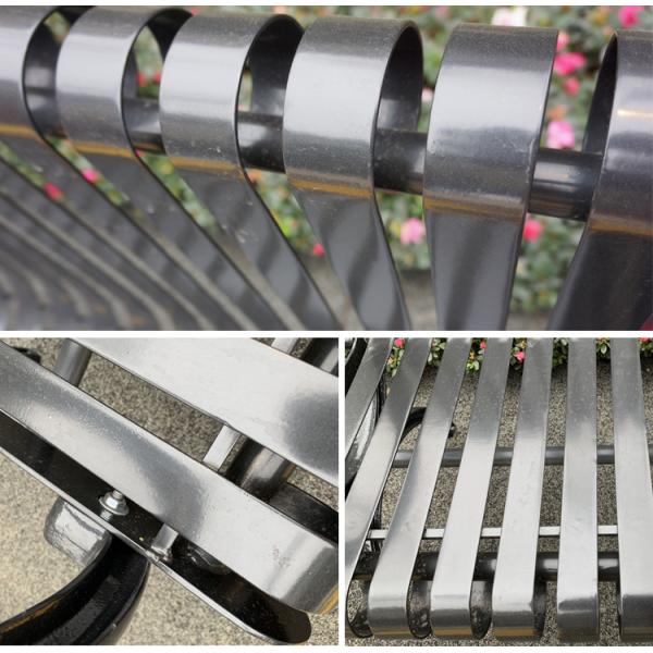 Powder Coating Sunproof 150cm Cast Iron Garden Park Bench