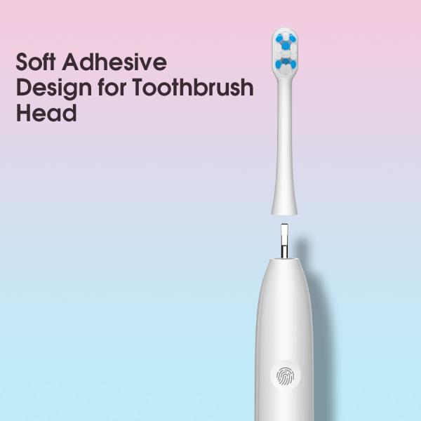 2000mAh Type C Rechargeable Electric Toothbrush Quiet Design 6 Modes Custom Logo
