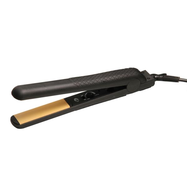 Pure ceramic black temperture control hair straightener iron