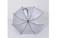 Customized Logo Long Stick Promotional Golf Umbrellas Plastic Curved Handle