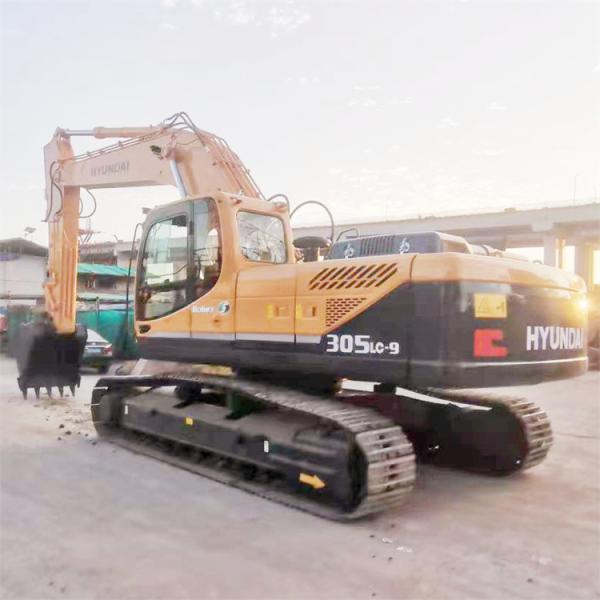 30 Ton Used Hyundai 305 Excavator in Shanghai Original Hydraulic Pump Health Condition