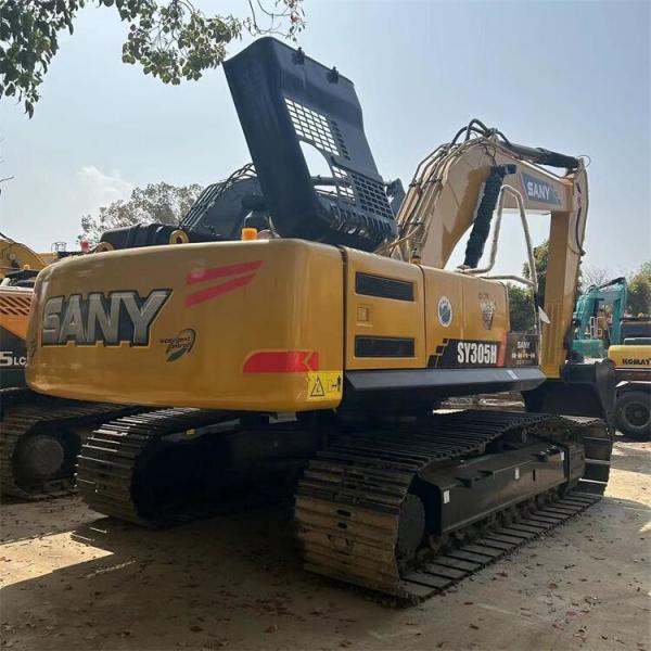 Transport Height 2.55m SANY SY305H Excavator 30 Ton Original Crawler Machinery