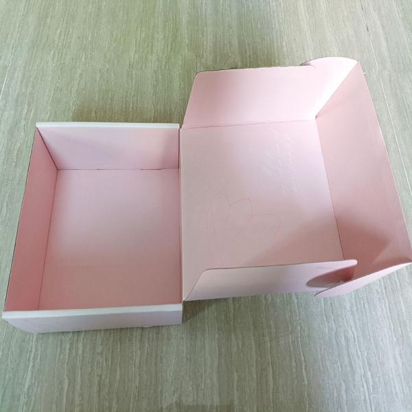 Почтовые ящики из розового картона для экологически чистой упаковки