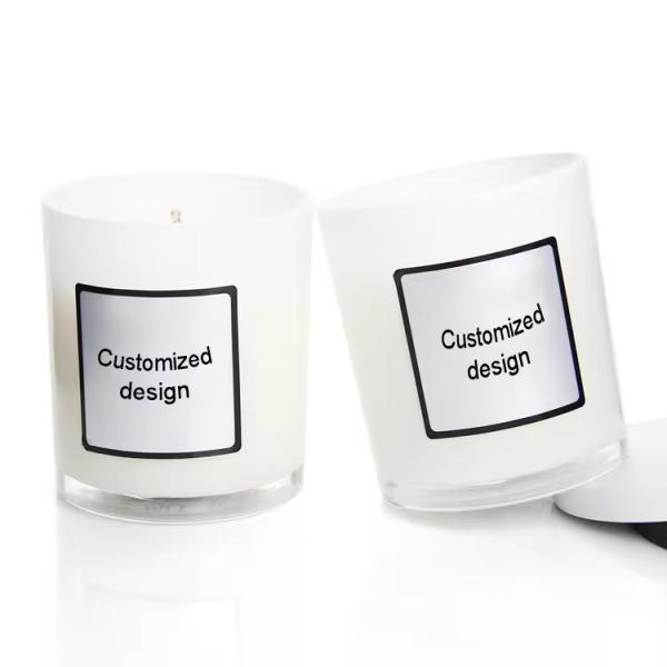 Custom 4Oz 120Ml  Glass Candle Jar With Bamboo Wooden Lids