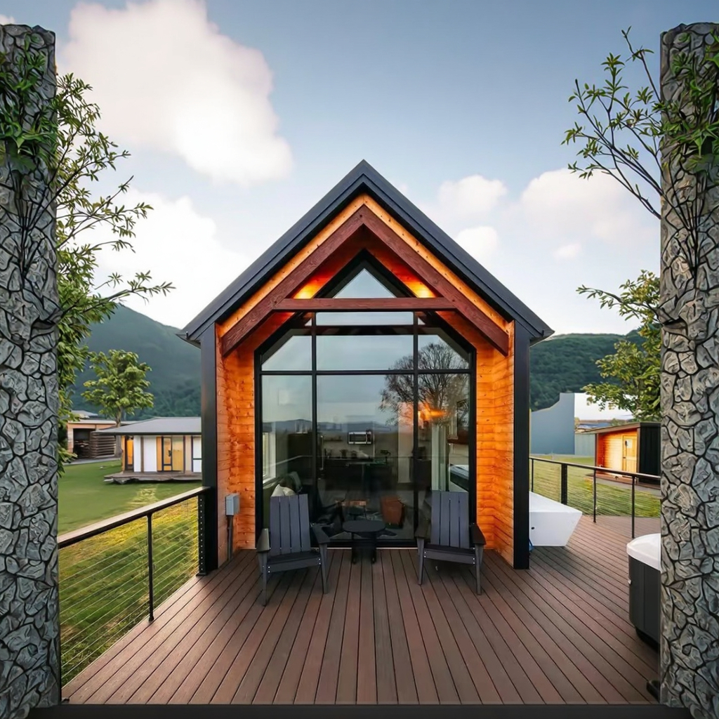 Triangular Design Prefab House, Quick Assembly Customized Portable Multi-Functional Living Storage Unit