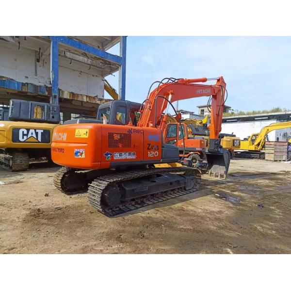 12t ZX120 Hydraulic Crawler Second Hand Hitachi Excavator Working Weight 12200kg