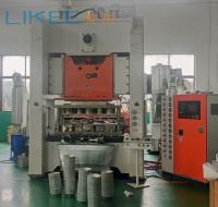 Machine de fabrication automatique de plateaux en papier d'aluminium à grande vitesse LK-T130 avec une longue durée de vie