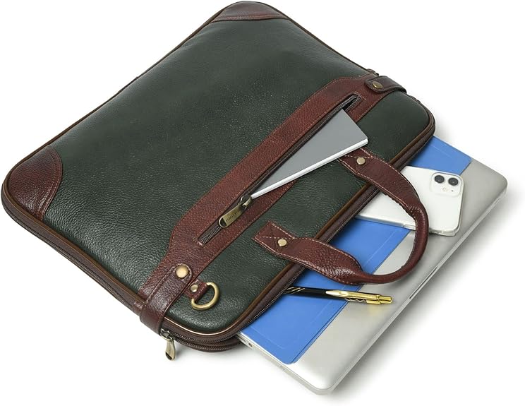 15 Inch Leather Briefcases for Men and Women Laptop Bag Business Travel Messenger Bag Vintage Leather Best Office Satchel Bag Wholesale OEM/ODM/Private Label