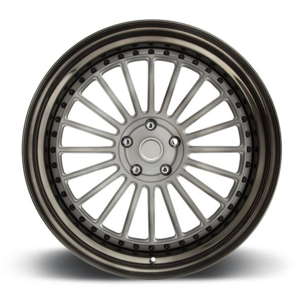 Matte Black polish face 3PC aluminium forged wheels 5x120 offset rim forged car rims