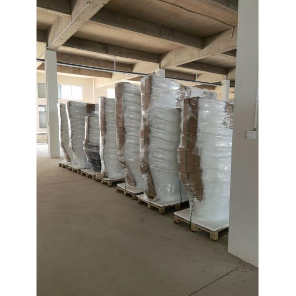 US 200 Samples Freestanding Acrylic Bathtub Narrow Rim Border Bulk Packing Oval Design