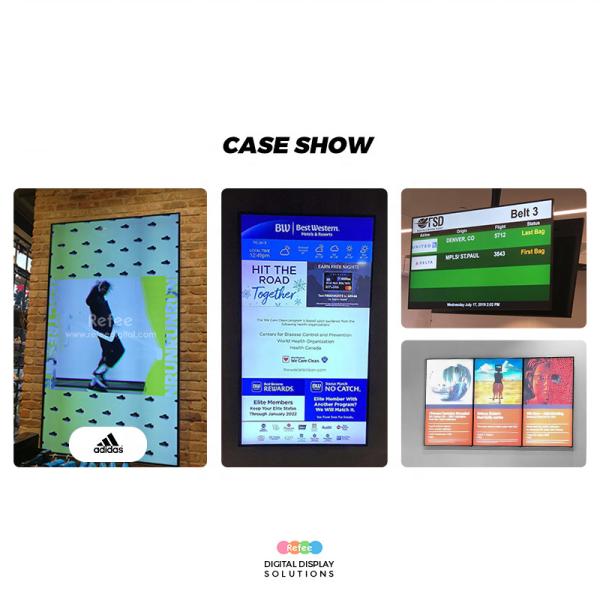 55 polegadas Lcd Frameless monitoram a exposição estreita ultra fina do Signage da tevê Digital da moldura