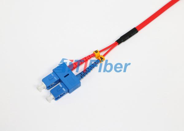 LC Singlemode Optical Fiber Patch Cord Duplex Ribbon Cable For LAN Network