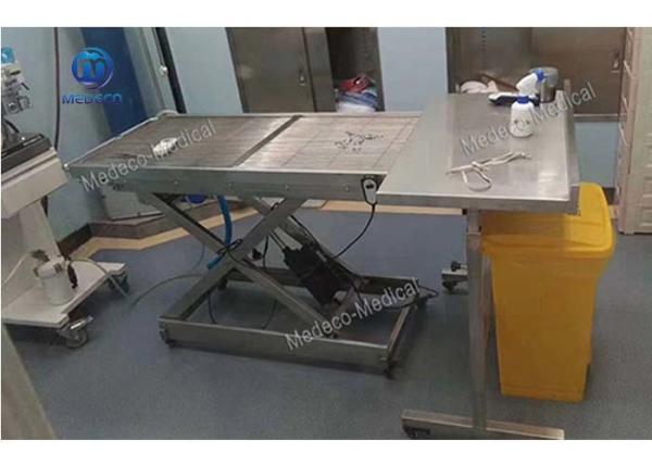 Stainless Steel Single Sided Tilting Vet Surgical Table For Pets