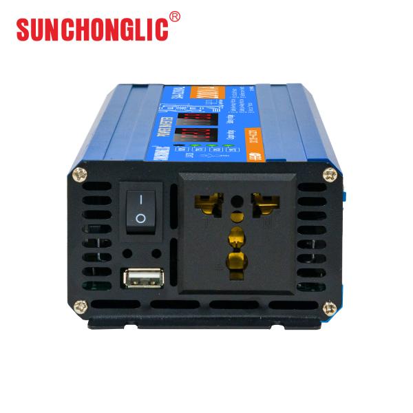 2000w power inverter with lcd display modified sine wave dc 12v to ac 220v 