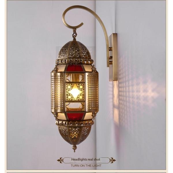 Lumière murale en cuivre de style européen rétro Lumières murales de style vintage