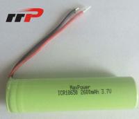 18650 UL ICEL ROSH des batteries rechargeables 3.7V d'ion du lithium 2600mAh