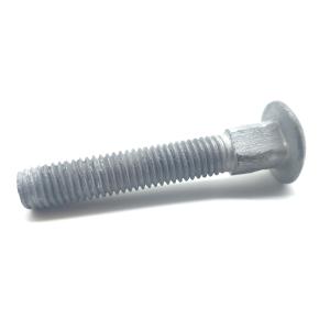Carbon steel 4.8 5.8 M10 Long Neck Carriage Bolt With Fine Pitch Thread