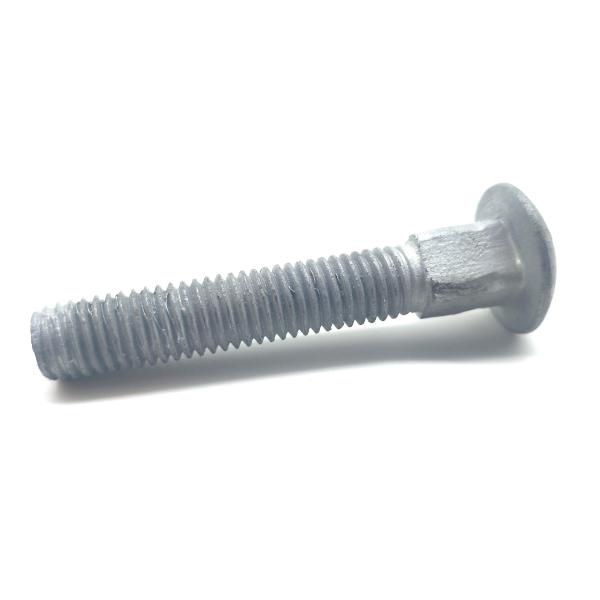 Hot Dip Galvanized Mushroom Head Coach carriage bolts For Electric Tower