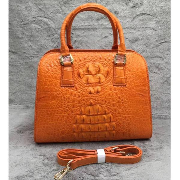 Fashion Authentic Crocodile Skin OL Lady Working Purse Female Handbag Exotic Alligator Leather Women Single Shoulder Bag