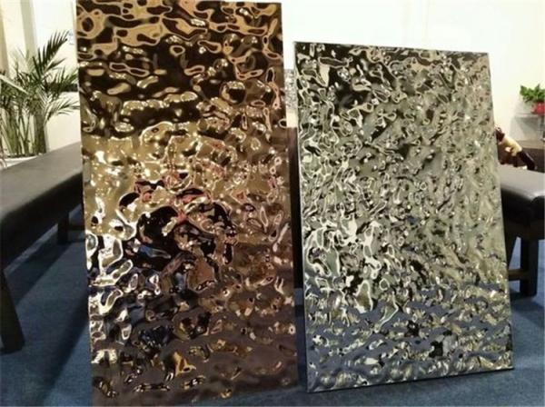 Sapphire Color Stainless Steel Sheet Laser Cut Mirror Finish Wall Cladding