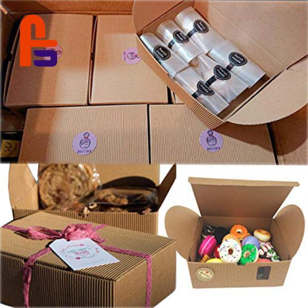 Brown Color Offset Printing Flexo Printing  Compliant Paper Food Packing Box