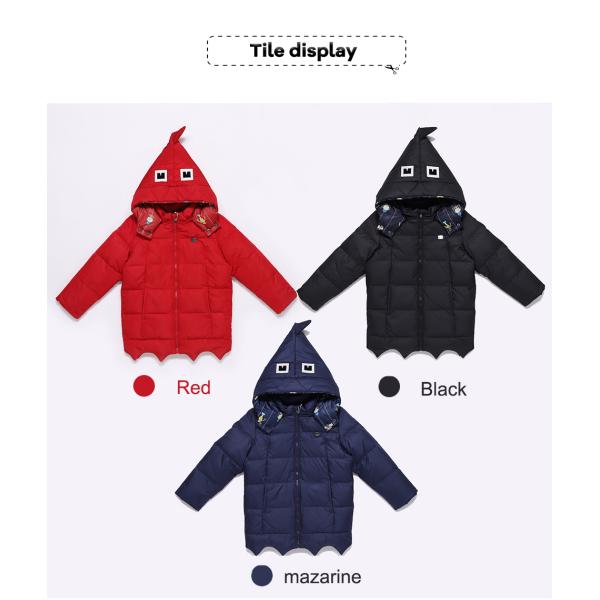 Clothes Shop Design Hooded Fashion Boys Winter Clothing Real Crane Eider Duck Down Jacket