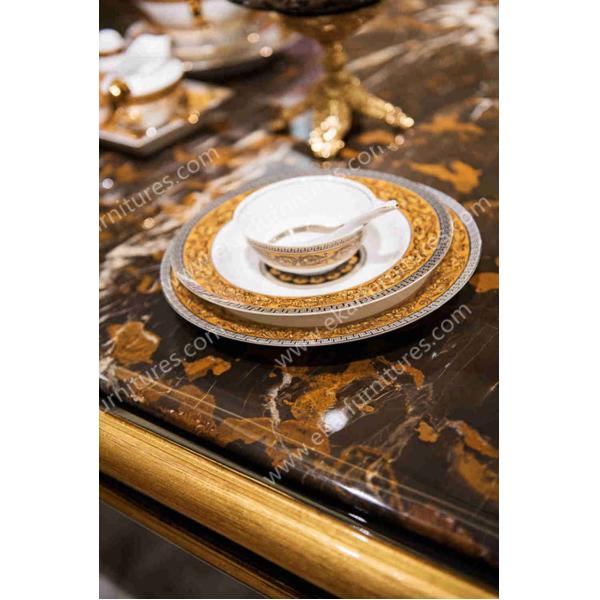 Alibaba wholesale antique Italy travertine marble rectange dining table TN-025