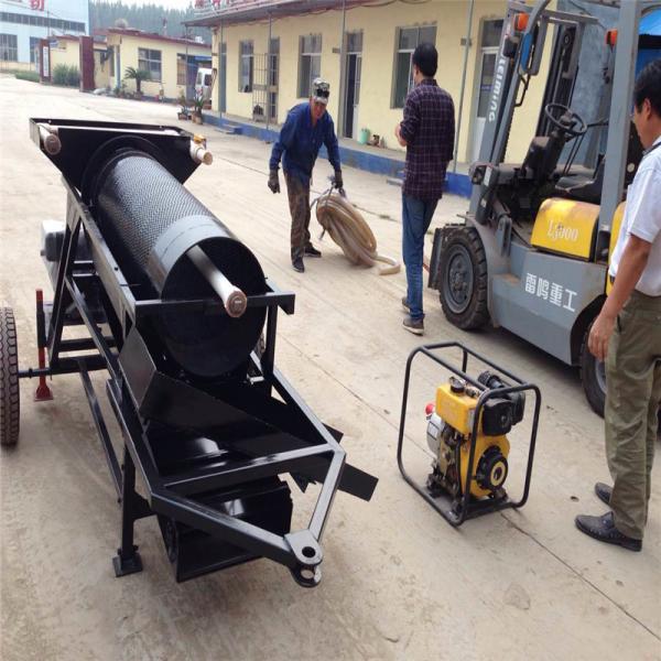 115m3/H Gold Mining Machine Trommel Sieving 85kw 8m Length Gold Trommel Screen