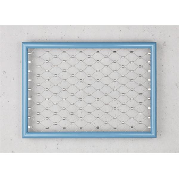 AISI 304 Woven Rope Mesh Flexible , 2.5mm Stainless Steel Expanded Wire Mesh